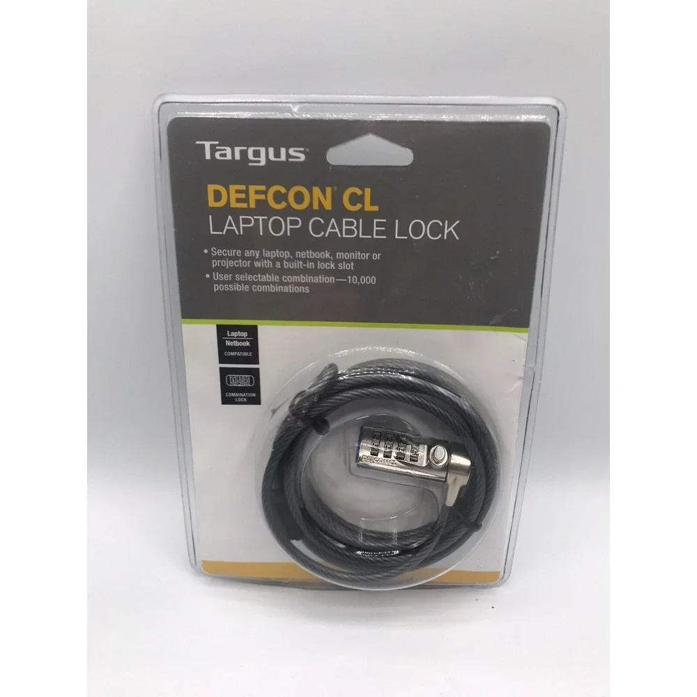 Targus Defcon CL Laptop Cable Lock NEW SEALED
